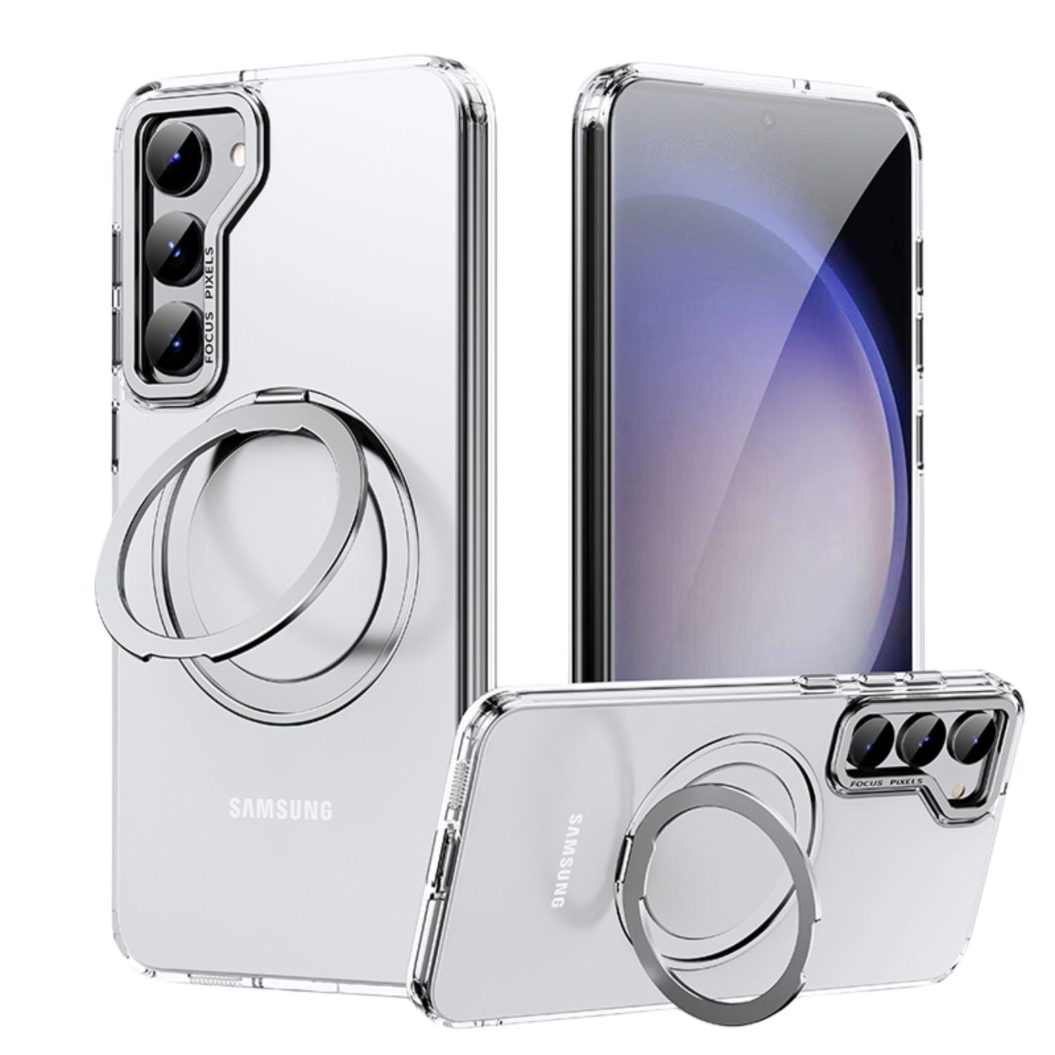 Magnetic Case with Kickstand for Samsung