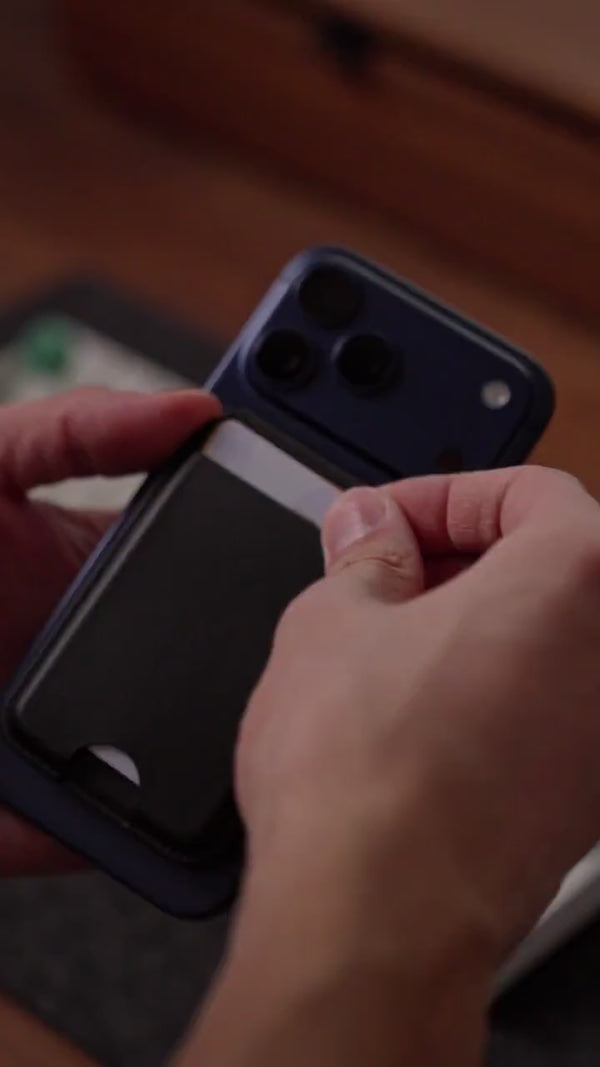 MagWallet MagSafe wallet and phone stand — quick card access