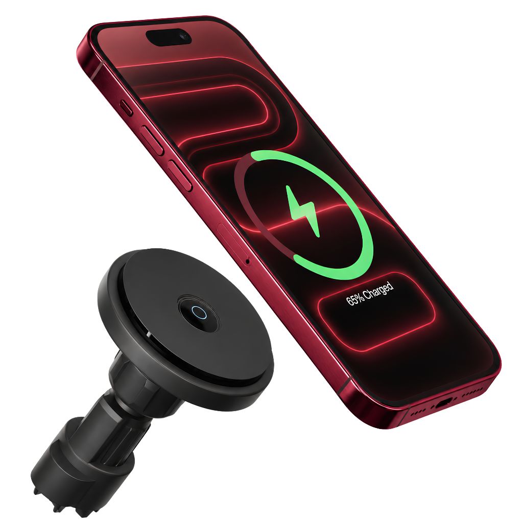 MagSafe air vent car charger with adjustable magnetic mount